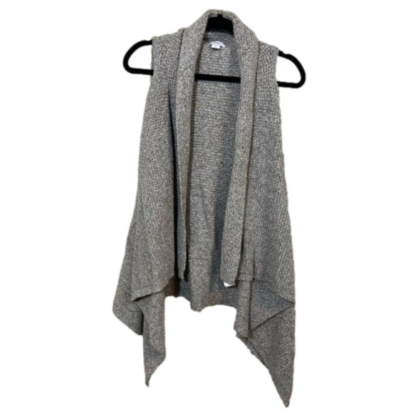 Old Navy Sweaters - Old Navy Heather Gray Flowy Open Front Sleeveless Sweater Vest Size Medium